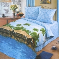 Постельное белье "Паттайя" (2-х спальный КПБ, бязь, наволочки 50х70) артикул 6379a.