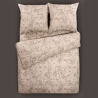 Комплект постельного белья "Map" (2-х спальный КПБ, бязь, наволочки 50х70) артикул 6393a.