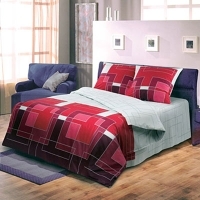 Постельное белье "Лабиринт-2" (2-х спальный КПБ, хлопок, наволочки 70х70) артикул 6397a.