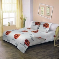 Постельное белье "Маки" (2-х спальный КПБ, хлопок, наволочки 70х70) артикул 6400a.