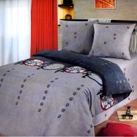 Постельное белье "Тайко" (2-х спальный КПБ, soft cotton, наволочки 70х70) артикул 6403a.