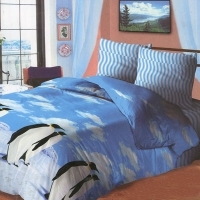 Постельное белье "Меридиан" (2-х спальный КПБ, бязь, наволочки 70х70) артикул 6407a.