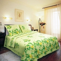 Постельное белье "Лимоны" (1,5 спальный КПБ, хлопок, наволочки 70х70) артикул 6429a.