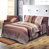 Постельное белье "Французский трюфель" (1,5 спальный КПБ, бязь, наволочки 70х70) артикул 6442a.