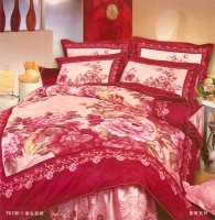 Постельное белье "Анжелика" (1,5 спальный люкс КПБ, сатин, наволочки 70х70) артикул 6476a.